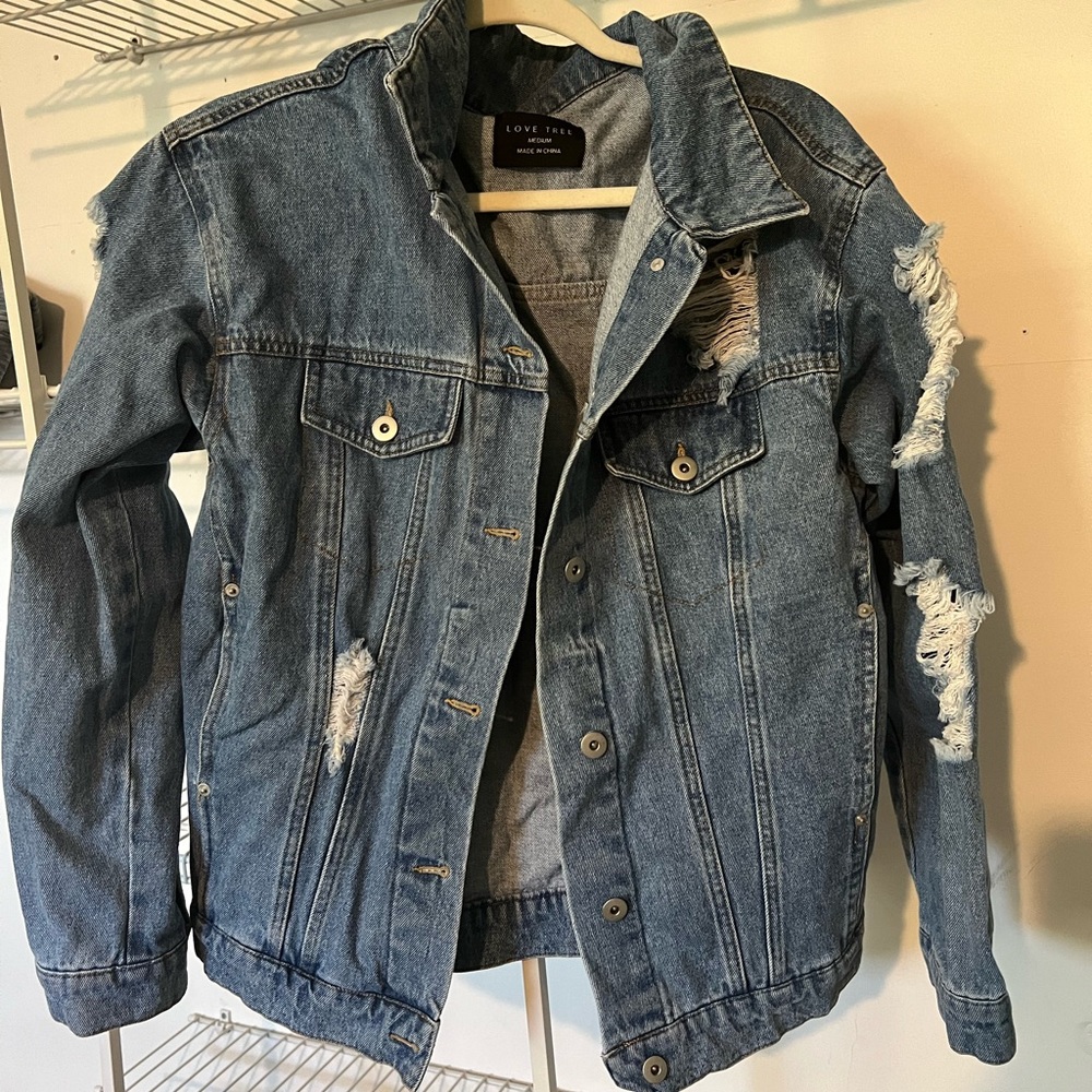 Ripped Jean Jacket